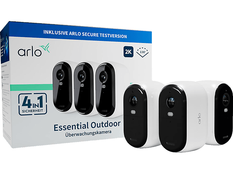 ARLO 3er-Pack Essential 2K Outdoor, Überwachungskamera ARLO 3er-Pack Essential 2K Outdoor, Überwachungskamera von ARLO