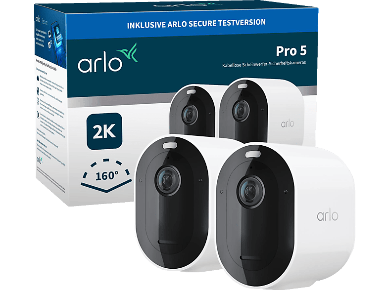 ARLO Pro 5 Spotlight 2er Set, Überwachungskamera von ARLO