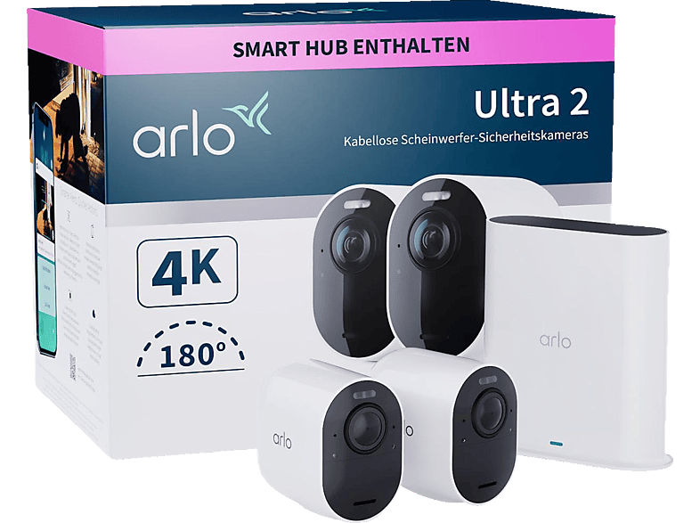 ARLO Ultra2 2er StarterSet, Überwachungskamera von ARLO