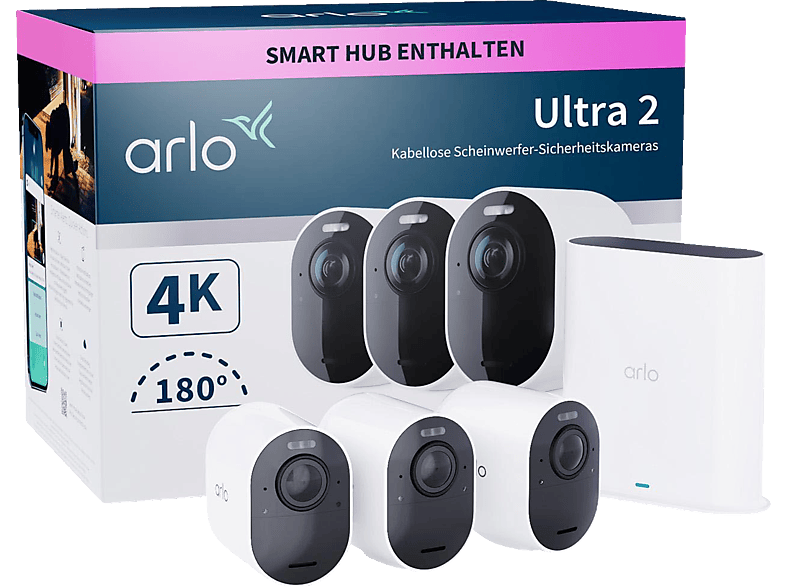 ARLO Ultra2 3er StarterSet, Überwachungskamera ARLO Ultra2 3er StarterSet, Überwachungskamera von ARLO