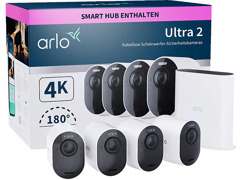 ARLO Ultra2 4er StarterSet, Überwachungskamera von ARLO