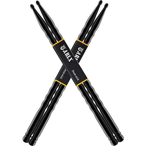 Drum Sticks 5a Drumsticks, 2 Stück, Kohlefaser-Drumsticks für Erwachsene und Kinder (2 Paar Kohlefaser-Drumsticks) von ARLX