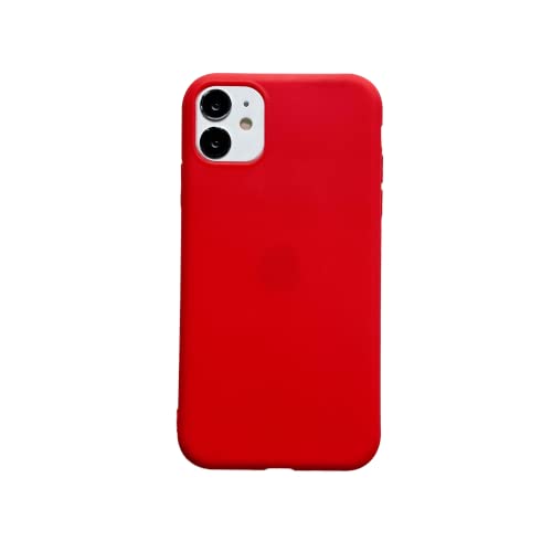 Anti-Fingerabdruck, Kratzfest, schlanke [Kratzfeste] iPhone 11-Hülle, Silikon [eckige Kanten] und [Kameraschutz] verbesserte Handyhülle 6,1 Zoll für Apple iPhone 11,groß Rot von ARMODORRA