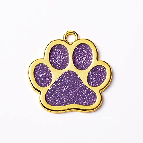 Gravur Haustier ID Tags, Hund Tags&Cat Tags personalisiert für Haustiere, gut polierte Katze Form Tags Geschenk für Hunde&Katzen, Haustier Liebhaber（lila） von ARMODORRA