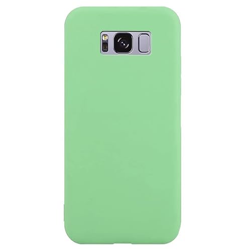 Samsung Galaxy S8 Plus Soft Gel Case, [Staubdichtes Leichtgewicht], Ganzkörper-Stoßfänger-Hülle, stoßfeste, ultraweiche Silikon-Schutzhülle, vollbedeckte Gummi-Galaxy S8 Plus-Hülle, Matcha-Grün von ARMODORRA