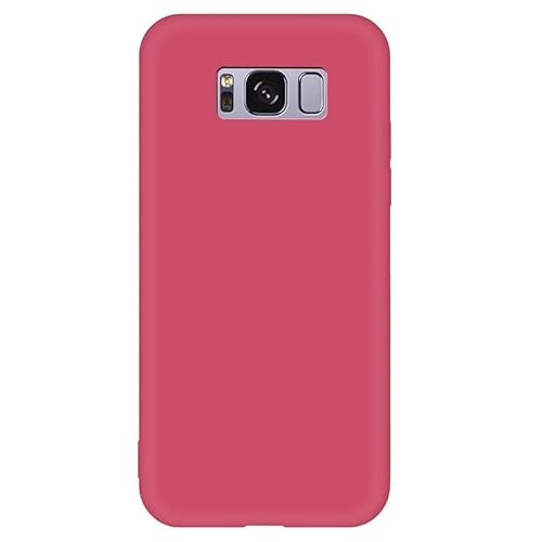 Samsung Galaxy S8 Plus Soft Gel Case, [Staubdichtes Leichtgewicht], Ganzkörper-Stoßfänger-Hülle, stoßfeste, ultraweiche Silikon-Schutzhülle, vollbedeckte Gummi-Galaxy S8 Plus-Hülle, Weißdorn rot von ARMODORRA