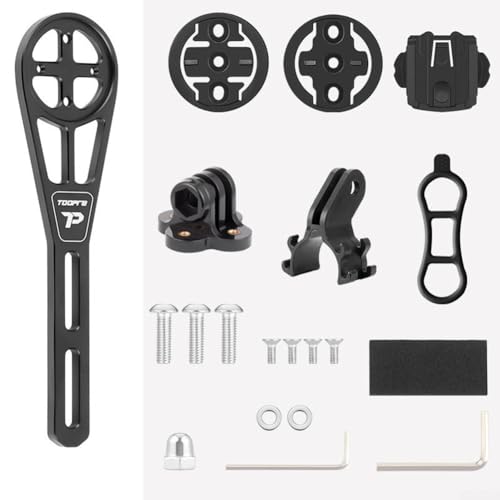 ARMYJY Effiziente Fahrradcomputer-Halterung aus Aluminium für zuverlässige Leistung auf jedem Gelände (schwarz) von ARMYJY