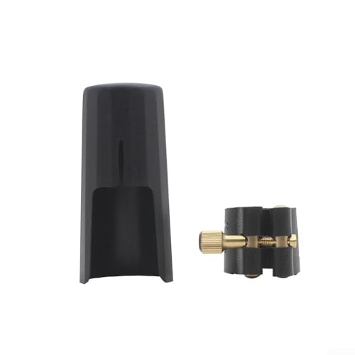 Premium PU Leder Blattschraube und Kunststoffkappe für Saxophon-Mundstück, Passform (Tenor) von ARMYJY