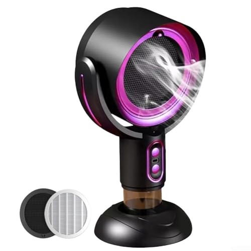 Tragbare Dunstabzugshaube, Desktop-Dunstabzugshaube, USB, 2 Geschwindigkeiten, abnehmbarer Filter für Küche, Innenbereich, Camping, Grillen (lila) von ARMYJY