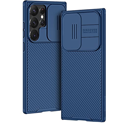 AROYI Handyhülle Kompatibel mit Samsung Galaxy S23 Ultra Hülle, Samsung S23 Ultra Hülle Kameraschutz mit Slide Camera Handyhülle für Samsung Galaxy S23 Ultra 5G Hülle (6,8 Zoll) - (Blau) von AROYI