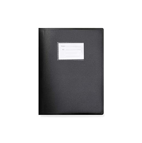 Arpan Schwarz A4 Sichtbuch Ordner flexiblen Abdeckung Portfolio - 104 Taschen 208 / Sides von ARPAN