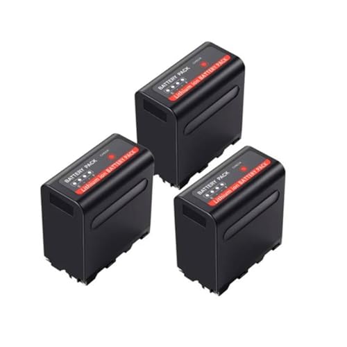 15000 MAh NP-F980 F960 F970 NPF980, Kompatibel Mit Canon, Akku Mit USB-Ladeausgang, Geeignet for Die Serien CCD-TRV35 TRV940 CCD-RV100 DCR-TR7(3 Pcs Battery) von ARPZPPSK