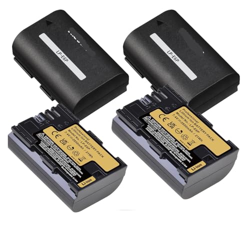 2850 MAh LP-E6P LP E6P Akku, Kompatibel for Canon, for EOS R5 Mark II 5D Mark III(4xBattery) von ARPZPPSK