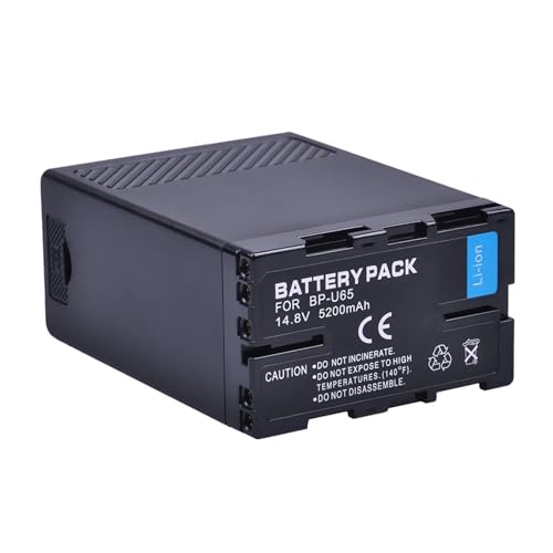 5200 MAh BP-U60 BP-U65 BPU60 Akku Und D-Tap/USB-Ladeanschluss, Kompatibel for Sony, for PMW-100 PMW-200 PMW-EX1 PMW-EX1R PMW-EX3 PMW-EX260 PMW-EX3R(1 Battery) von ARPZPPSK