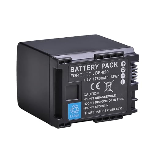 BP-820 BP820 Akku + LED-USB-Ladegerät, Kompatibel Mit Canon, for LEGRIA HF G30 G40 XA10 XA20 XA25 XA30 XA35 XA40 XA45 XA50 GX10 HFG21 HFG40 HFM300(1xBattery) von ARPZPPSK