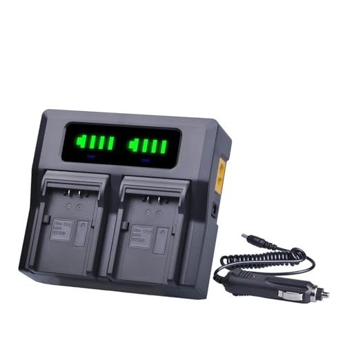 Lithium-Akku: VBN260 Kamera-Akku + LED-Schnell-Doppelladegerät, Kompatibel Mit Panasonic, for VW-VBN26 HC-X800 HC-X900 VW-VBN390 HDC-SD800 HDC-SD900(1 Charger EU) von ARPZPPSK