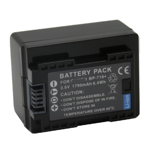 Lithiumbatterie: 3,6 V, 1790 MAh, Wiederaufladbarer Lithium-Ionen-Akku BP-718 BP718 BP709 BP727 BP745, Kompatibel Mit Canon, for VIXIA HF M56 M52 M506 R86 R66 R50-Akkus Lithiumbatterie: 3,6 V, 1790 MAh, Wiederaufladbarer Lithium-Ionen-Akku BP-718 BP718 BP709 BP727 BP745, Kompatibel Mit Canon, for VIXIA HF M56 M52 M506 R86 R66 R50-Akkus von ARPZPPSK