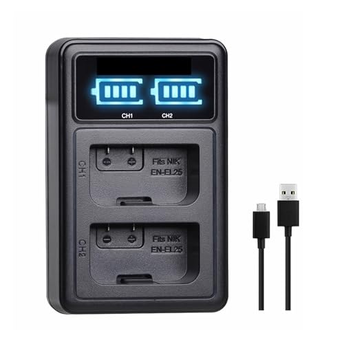 Lithiumbatterie: 7,6 V 1680 MAh EN-EL25 ENEL25 ENEL25B-Akku Und USB-Ladegerät, Kompatibel Mit Nikon, for Z FC Z50 Z30 ZFC-Kamera, Wiederaufladbarer Lithium-Ionen-Akku(1charger) von ARPZPPSK