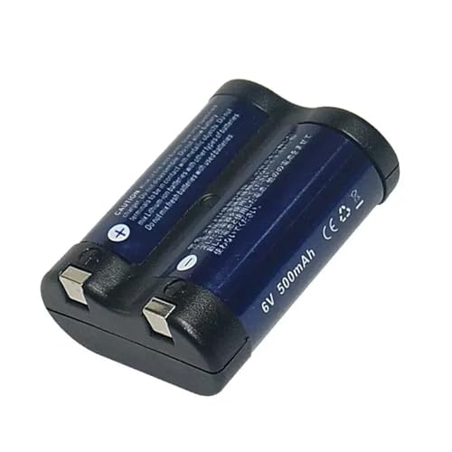 Lithiumbatterie: Wiederaufladbare Lithiumbatterie + Ladegerät, Kompatibel Mit Canon, for R2cr5 2CR5 EOS 1 EOS 3 6-V-Kamerabatterie(1 Black Battery) von ARPZPPSK