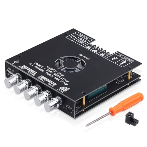 ZK-HT21 Bluetooth-Verstärker-Board, 2.1-K, 160 W x 2 + 220 W, Subwoofer, Stereo-Mini-Audio-Verstärker-Modul, TDA7498E, HiFi-Chips, BT-USB-AUX-Eingang, DC 15–36 V, für DIY-Lautsprecher ZK-HT21 Bluetooth-Verstärker-Board, 2.1-K, 160 W x 2 + 220 W, Subwoofer, Stereo-Mini-Audio-Verstärker-Modul, TDA7498E, HiFi-Chips, BT-USB-AUX-Eingang, DC 15–36 V, für DIY-Lautsprecher von ARRAROWN