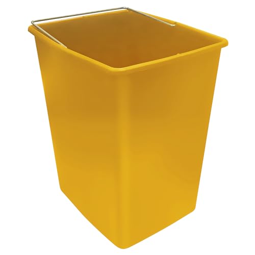 ARREGUI CBZ00409-2 Ersatzeimer für Mülltrennsysteme | 17 L |Ersatz Inneneimer aus Kunststoff mit Metallgriff | Kompatibel Basic, Top, Round, Ecoclas und Ecoclas Plus Mülleimer | gelb von ARREGUI