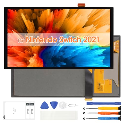ARSSLY Bildschirm Ersatz für Nintendo Switch OLED 2021, LCD Display Switch OLED 2021 LCD Panel mit Reparaturwerkzeugen ARSSLY Bildschirm Ersatz für Nintendo Switch OLED 2021, LCD Display Switch OLED 2021 LCD Panel mit Reparaturwerkzeugen von ARSSLY