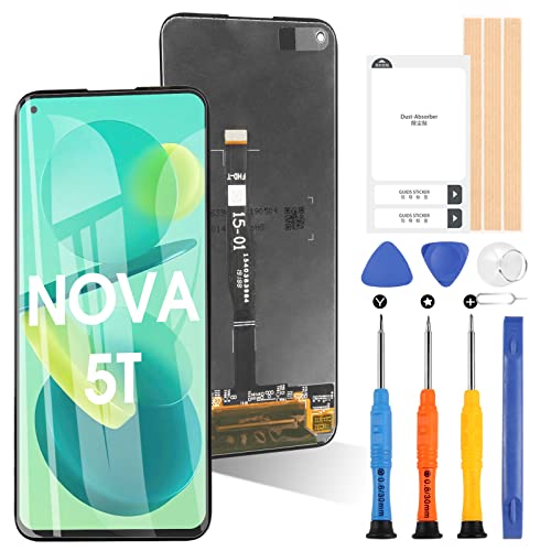 ARSSLY Bildschirm für Huawei Honor 20/Honor 20 PRO/Honor 20S/Nova 5T LCD Display Touch Digitazer Ersatz durch Werkzeuge (Schwarz) von ARSSLY