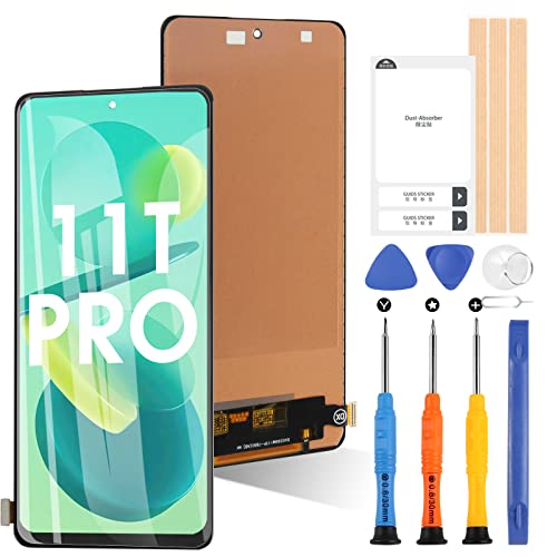 ARSSLY Bildschirm für Xiaomi 11T PRO 2107113SG/Xiaomi 11T PRO 5G LCD-Display Touch Digitazer Glass mit Werkzeugen (6,67 Zoll), Schwarz) von ARSSLY