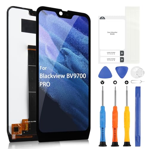 ARSSLY Für Blackview BV9700 PRO LCD Display, für Blackview BV9700 PRO LCD Touchscreen Digitazer Assembly Ersatz mit Reparatur-Set (5.84", Schwarz) von ARSSLY