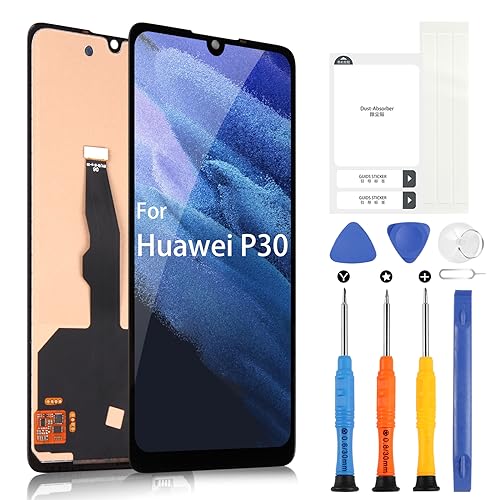 ARSSLY LCD-Bildschirm für Huawei P30 Display für Huawei P30 ELE-L29 ELE-L09 ELE-AL00 ELE-TL00 ELE-L04 Digitizer Touchscreen Assembly mit Werkzeugen (6,1 Zoll, Schwarz) von ARSSLY