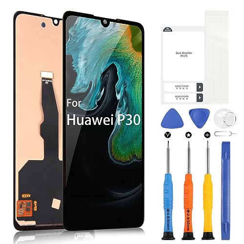 ARSSLY LCD-Bildschirm für Huawei P30 LCD-Display für Huawei ELE-L29 ELE-L09 ELE-TL00 ELE-L04 Touchscreen Digitizer Assembly mit Werkzeugen (6,1 Zoll, Schwarz) von ARSSLY