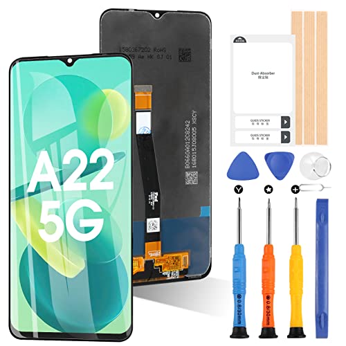 ARSSLY LCD-Bildschirm für Samsung Galaxy A22 5G A226 SM-A226B SM-A226B/DS Display Touchscreen Digitizer Ersatzteile Reparatur mit Werkzeugen (Nicht kompatibel mit 4G Version) von ARSSLY