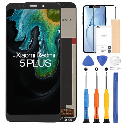 ARSSLY LCD-Bildschirm für Xiaomi Redmi 5 Plus/Redmi Note 5 MEG7 MEI7 Ersatzbildschirm für Redmi Note 5 Digitizer Assembly Ersatz mit Reparatur-Set von ARSSLY