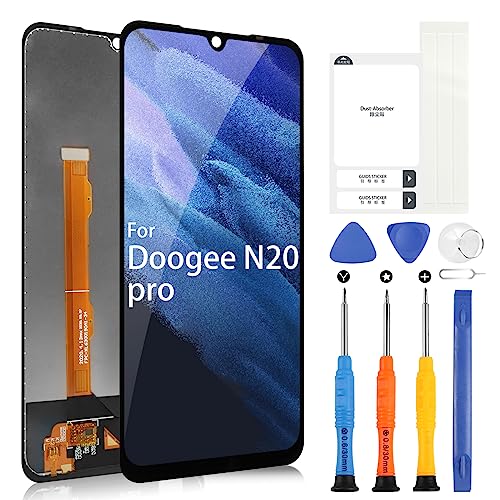 ARSSLY LCD-Display für Doogee N20 Pro komplett, LCD-Display, 6,3 Zoll (6,3 Zoll) für Doogee N20 Pro Screen, Ersatz-Touchscreen, Glas, Digitizer Sensor mit Reparatur-Set von ARSSLY