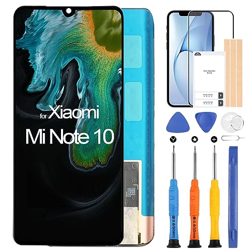 ARSSLY LCD Display für Xiaomi Mi CC9 PRO/Mi Note 10 / Mi Note 10 PRO/Mi Note 10 Lite M1910F4G M1910F4S Zoll Touchscreen Replacement Digitizer Assembly mit Reparatur Kit von ARSSLY