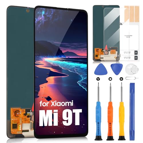 ARSSLY OLED-Bildschirm für Xiaomi Mi 9T / 9T PRO/Redmi K20 / K20 PRO LCD Display Touchscreen Digitazer Full Assembly Ersatzbildschirm mit Reparatur-Set (Schwarz, 6,39 Zoll) von ARSSLY