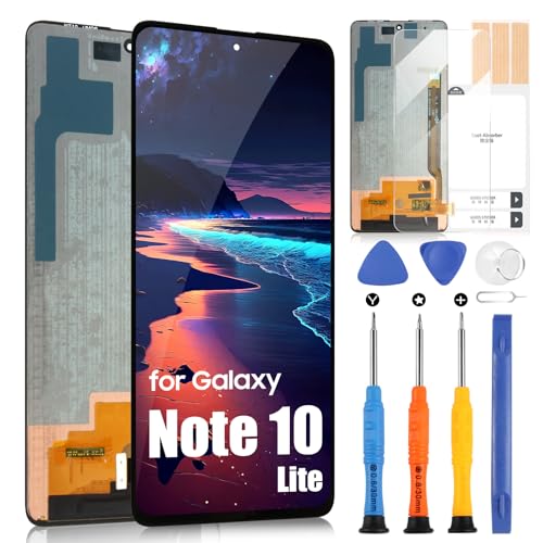 ARSSLY OLED Display für Galaxy Note 10 Lite LCD Display für Samsung Galaxy Note 10 Lite M-N770F SM-N770F/DS LCD Display Touchscreen Digitizer Assembly Reparatur Set (schwarz) von ARSSLY
