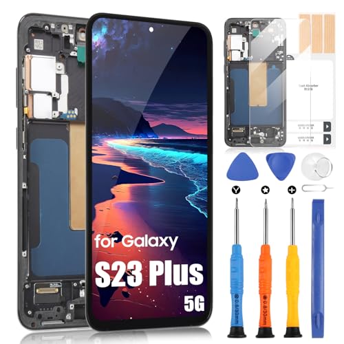 ARSSLY OLED Display für Samsung Galaxy S23 Plus 5G LCD für Galaxy S23 Plus 5G Display SM-S916U SM-S916W Touchscreen Digitizer Assembly Reparatur Set mit Rahmen (Unterstützung für digitale ARSSLY OLED Display für Samsung Galaxy S23 Plus 5G LCD für Galaxy S23 Plus 5G Display SM-S916U SM-S916W Touchscreen Digitizer Assembly Reparatur Set mit Rahmen (Unterstützung für digitale von ARSSLY