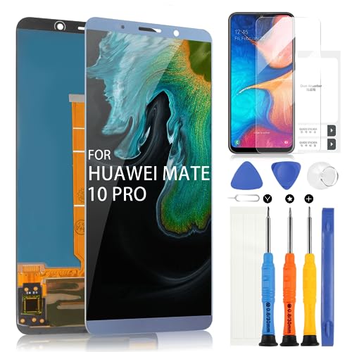 ARSSLY für Huawei Mate 10 PRO LCD-Bildschirm Ersatz für Huawei BLA-L09 BLA-L29 Digitizer Touchscreen mit Reparatur-Set (Blau ohne Rahmen) von ARSSLY