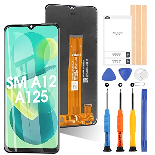 Bildschirm für Samsung Galaxy A12 A125 LCD Display für Samsung A12 Bildschirm Ersatz für SM-A125F SM-A125U SM-A125N SM-A125W Touch Digitizer Montage Reparaturset von ARSSLY