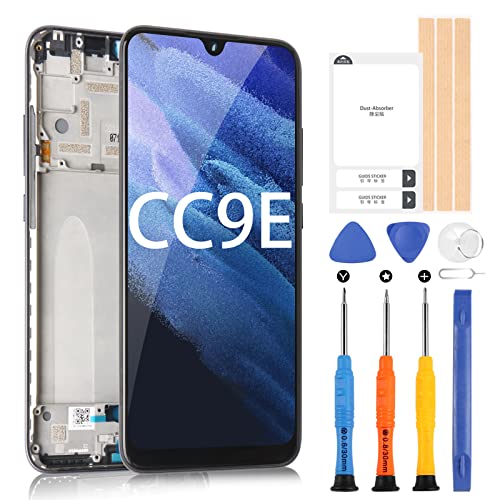 Bildschirm für Xiaomi Mi CC9e / Mi A3 LCD 6.09" Display Touch Digitizer für M1906F9SH M1906F9SI MIA3 Glas Montage mit Werkzeugen schwarz mit Rahmen von ARSSLY