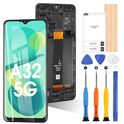 LCD Display für Samsung Galaxy A32 5G A326 SM-A326B SM-A326U SM-A326BR/DS LCD Bildschirm Touch Screen Digitazer Assembly mit Rahmen (Nicht für A32 4G und A326U) von ARSSLY