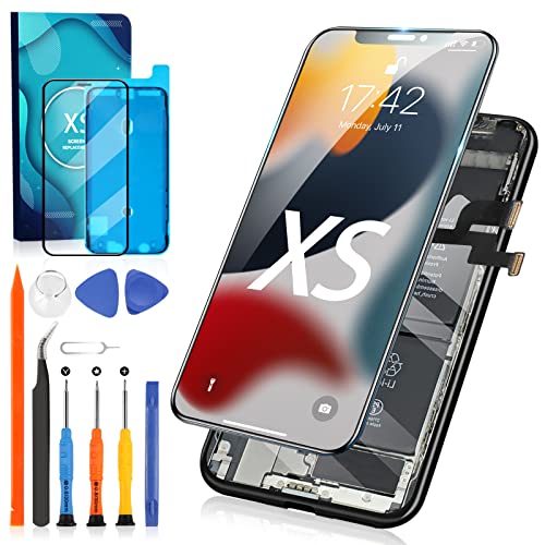 Für iPhone XS Display Bildschirm Ersatz, SUNKONG 5.8'' Full Assembly LCD Digitizer Touchscreen für iPhoneXS mit Werkzeug und Display Schutzfolie für Modell A1920 A2097 A2098 A2099 A2100 Für iPhone XS Display Bildschirm Ersatz, SUNKONG 5.8'' Full Assembly LCD Digitizer Touchscreen für iPhoneXS mit Werkzeug und Display Schutzfolie für Modell A1920 A2097 A2098 A2099 A2100 von ARSSLY