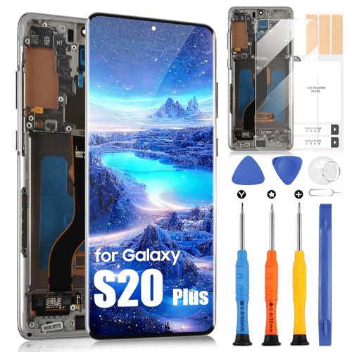 Incell Display für Samsung Galaxy S20 Plus Display für Galaxy S20+ SM-G985 SM-G985F SM-G985F/DS Touchscreen Digitizer Assembly Reparatur Set (Schwarz mit Rahmen, keine Halterung für Fingerabdrücke) Incell Display für Samsung Galaxy S20 Plus Display für Galaxy S20+ SM-G985 SM-G985F SM-G985F/DS Touchscreen Digitizer Assembly Reparatur Set (Schwarz mit Rahmen, keine Halterung für Fingerabdrücke) von ARSSLY