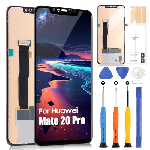 LCD Bildschirm für Huawei Mate 20 Pro Display für Mate 20 Pro LYA-L09 LYA-L29 LYA-AL00 Touchscreen Digitazer Assembly Ersatz Bildschirm mit Reparatur Kit (Schwarz, Incell, No Fingerprint Unlocking) von ARSSLY