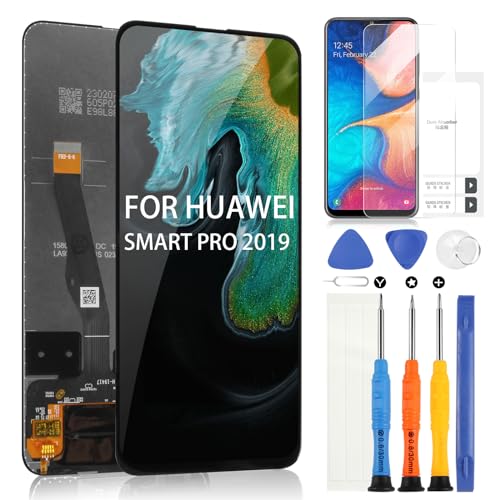 LCD-Bildschirm für Huawei P Smart Pro 2019 / Y9S 2019 Display für Huawei Y9S 2019 STK-L21 STK-LX3 STK-L22 Ersatz des Touchscreens Digitizer Full Assembly mit Werkzeugen (Schwarz, 6,59 Zoll) von ARSSLY