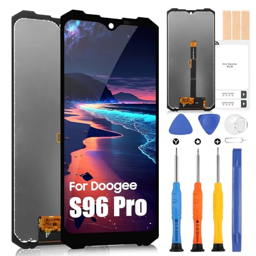 LCD Display für Doogee S96 PRO, LCD Bildschirm für Doogee S96 PRO 6,22 Zoll Touch Digitazer Assembly Ersatz mit Reparatur-Set von ARSSLY