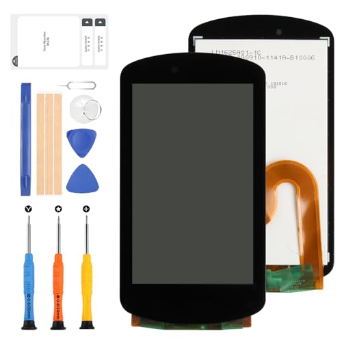 LCD-Display für Garmin Edge 1030 GPS Display für Edge 1030 Fahrrad Touchscreen Digitazer Full Assembly Ersatz Bildschirm mit Reparatur-Set (Schwarz) von ARSSLY