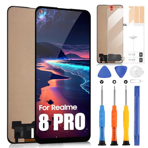 für Oppo Realme 8 Pro RMX3081 / Realme 8 4G RMX3085 LCD Display - für Realme 8 Pro LCD Bildschirm Ersatz Digitalisierer für Realme 8 Pro Display Touchscreen Glas Pannello Monatge Reparatur Set für Oppo Realme 8 Pro RMX3081 / Realme 8 4G RMX3085 LCD Display - für Realme 8 Pro LCD Bildschirm Ersatz Digitalisierer für Realme 8 Pro Display Touchscreen Glas Pannello Monatge Reparatur Set von ARSSLY