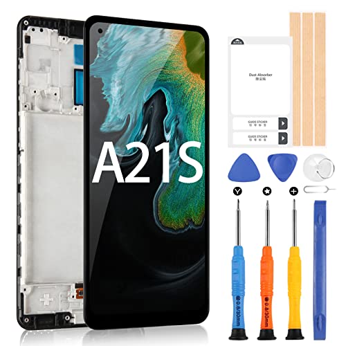 LCD Display für Samsung Galaxy A21s A217 SM-A217F 6,5 Zoll Touchscreen Replacement Digitizer Assembly mit Reparatur Kit (nicht für A21) von ARSSLY